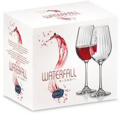 Bohemia Royal & Crystalite Set pahare de vin Bohemia Royal Waterfall 350ml, 6 buc 650309 (650309) Pahar