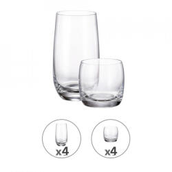 Bohemia 1845 Set pahare pentru aperitiv și alcool Bohemia Royal Party 8 piese 1006741 (1006741) Pahar