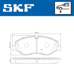 SKF set placute frana, frana disc SKF VKBP80213 (VKBP80213)