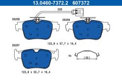 ATE set placute frana, frana disc ATE 13.0460-7372.2 (13.0460-7372.2)