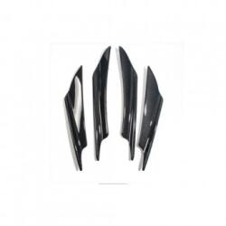 ALM Set ornamente aripioare bara negru carbon lucios V1 (ALM 061024-25)