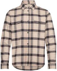 Les Deux Cămaşă Lennon Flannel Check Overshirt LDM410199 215528-ivory/rosin