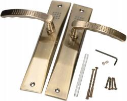 Kotarbau Mâner de ușă fără încuietoare simplu lung patina 72 mm (G986)
