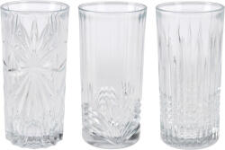 Excellent Houseware Set 3 pahare Excellent Houseware, sticla, 7x14 cm, 380 ml, transparent (KO-YE6000330) Pahar