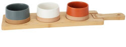 Excellent Houseware Set servire 4 piese Excellent Houseware, ceramica bambus, 9.5x4.5 cm, multicolor (KO-210000970) Serviciu de masa