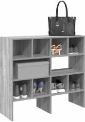 vidaXL Поставки за обувки, 2 бр, стифируеми, сив сонома, 89, 5x30x40 см (858850)