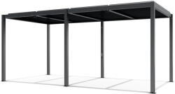 Mirpol LUXE pergola 5, 8x3m antracit LED világítással (5905610251277) - albaker