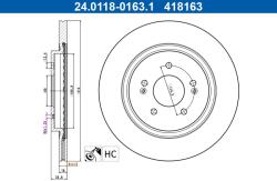 ATE Disc frana ATE 24.0118-0163.1 (24.0118-0163.1)