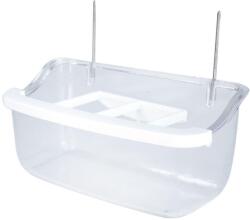 Madáretető fém akasztóval 10 cm (áttetsző)