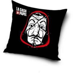  Töltött! LA CASA DE PAPEL, A NAGY PÉNZRABLÁS fekete párna (LCDP211015POD)