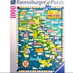 Ravensburger Map of Italy - Wines 1000 db-os (17606)