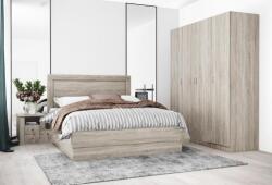 Bogdan Furniture I Спален комплект 7063 за матрак 160/200, Сонома тъмна
