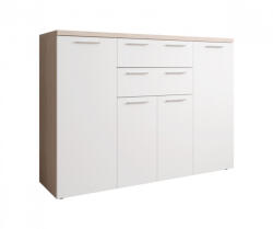 WIPMEB Bravo 864 Xl Komód Sonoma Tölgy/fehér - smartbutor