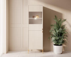 Wipmeble Diamond Di04 Vitrin 2d Bézs/bézs + Led - smartbutor