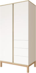 Faktum Loop White & Oak 2 osztású szekrény