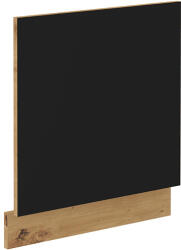 TEMPO KONDELA Ajtók mosogatógéphez, matt fekete/artisan tölgy, MONRO ZM 570x596 - smartbutor