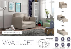 Meblohand VIVA LOFT I. előre nyíló rugós fotelágy - smartbutor