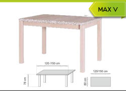 Meblohand MAX V étkezőasztal - smartbutor