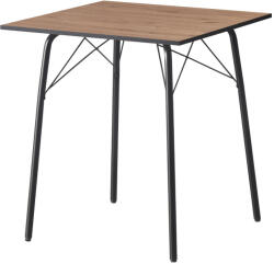 TEMPO KONDELA Étkezőasztal, artisan tölgy/fekete, 70x70x75 cm, NALAK TYP 1 - smartbutor