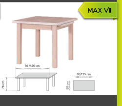 Meblohand MAX VII étkezőasztal - smartbutor