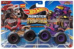 Mattel Hot Wheels Monster Trucks Demolition Doubles - Hotweiler vs Scratch Attack (FYJ64_HWN66)