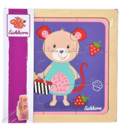 Eichhorn Állatos fa puzzle - Egér (9 db) (100005462_eger)