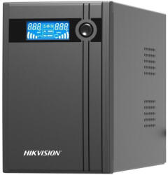 Hikvision DS-UPS2000/GER Szünetmentes tápegység, 2000 VA/1200 W, LCD kijelző, 2 db beépített akkumulátor 12V/9Ah, 4db Schuko(DIN) (DS-UPS2000-GER)