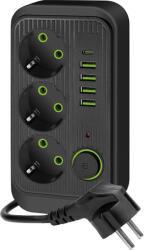 Kobi 3 Plug + 5 USB Switch (KB0447)