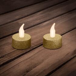 Family Decor 55245G LED-es teamécses, arany, 2db (55245G)