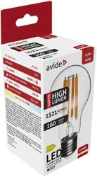 Avide LED Filament A60 Globe gömb izzó, Super High Lumen 9.5W, E27, 1521lm, WW 2700K (ABLFG27WW-9.5W-SHL) (ABLFG27WW-9.5W-SHL)