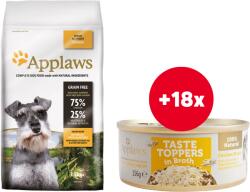 Applaws Senior Chicken 7, 5 kg + 18 x 156 g GRATIS pui in sos