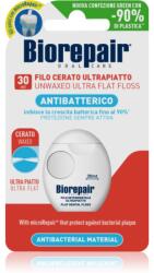Biorepair Dental Floss Waxed Ultra Flat viaszos fogselyem érzékeny fogakra Red 30 m