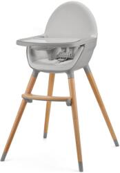 KinderKraft - 2 az 1-ben FINI2 gyerek etetőszék bükk/szürke KHFINI02GRY0000 (AG0713)