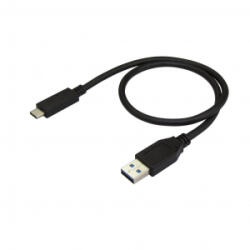 StarTech USB-A - USB Type-C adat- és töltőkábel 0.5m fekete (USB31AC50CM)