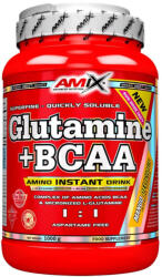 Amix Nutrition Glutamine + BCAA por (1000 g, Természetes)