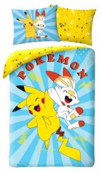 Halentex Pokemon Ágyneműhuzat Szett - Pikachu & Scorbunny - fizz