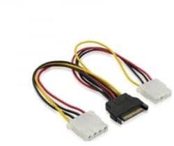 BlackBird Molex -> SATA + 4-pin tápkábel 15cm (BH1503)