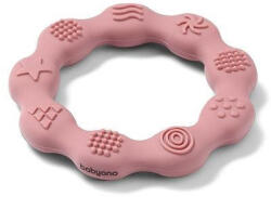 BabyOno rágóka - RING szilikon gyűrű rózsaszín 825/02