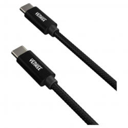 YENKEE YCU C102 BK USB-C - USB-C adat-, és töltőkábel 2m fekete