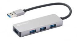 Sandberg USB-A 1xUSB3.0+3x2.0 hub (333-67)