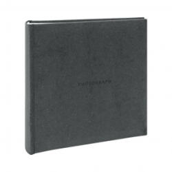 Kenro Signature fotóalbum 200db 10x15cm képhez, PHOTOGRAPH felirat, újrahasznosított bőrből szürke (KE-KSA101C) (KE-KSA101C)