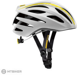 MAVIC Aksium Elite női sisak, white/colza yellow (L (57 - 61 cm))