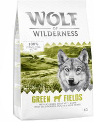 Wolf of Wilderness 2x1 kg Wolf of Wilderness Adult Green Fields kutyatáp próbacsomag