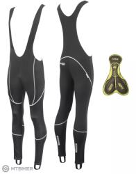 FORCE Z70 Softshell kantáros nadrág kerékpáros betéttel, fekete (L)