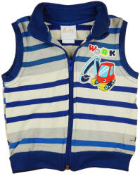 Asti Belül bolyhos kisfiú mellény munkagépes mintával - pindurka