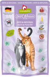 GranataPet 6x85g Granatapet DeliCatessen tasakos nedves macskatáp- Kacsa & szárnyas