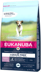EUKANUBA 2x3kg Eukanuba Grain Free Puppy Small / Medium Breed lazaccal száraz kutyatáp