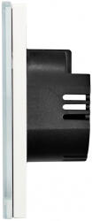 Luxion Intrerupator 2 x Simplu cu Touch din Sticla LUXION Alb (LX-ST-101/101-W)