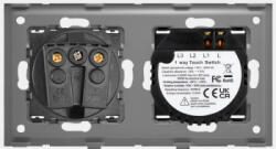 Luxion Intrerupator Simplu si Priza cu Rama din Sticla LUXION Alb (LX-ST-101/MP010-W)