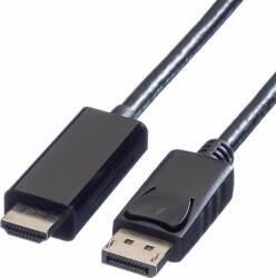 Valueline Cablu Value isplayport la HDMI UHD 4k T-T 1m Negru (11.99.5785-10)